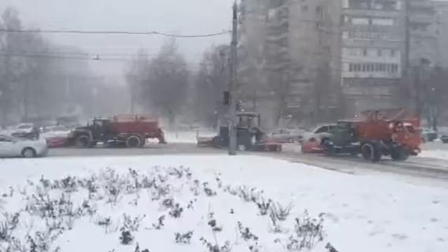 уборка снега одесса пл. деревянко
