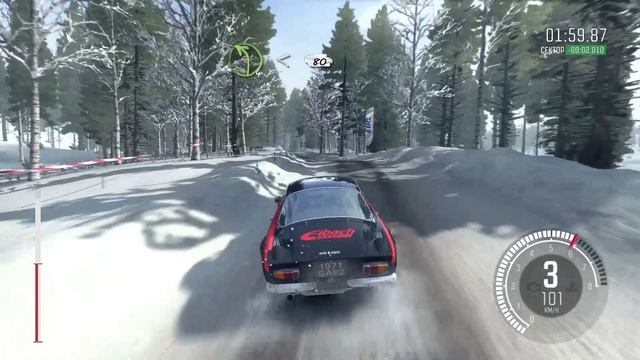 Вермланд, Швеция - 4-ый спецучасток. Ретро гонки - DirtRally