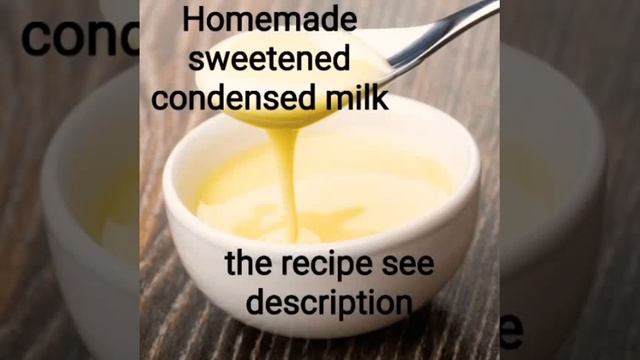 Homemade sweetened condensed milk