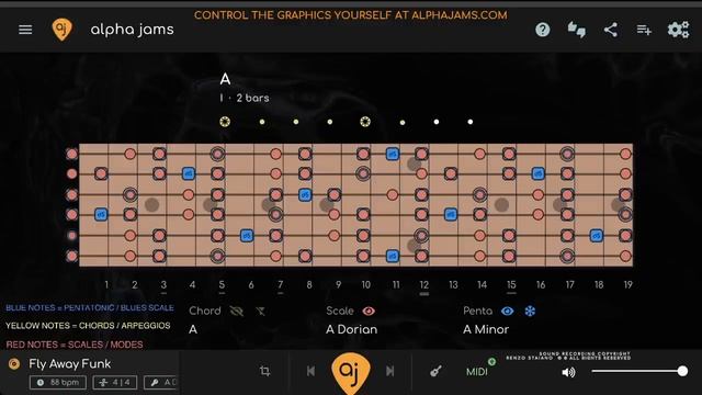 Epic Funk Rock Backing Track for Guitar (A Dorian)