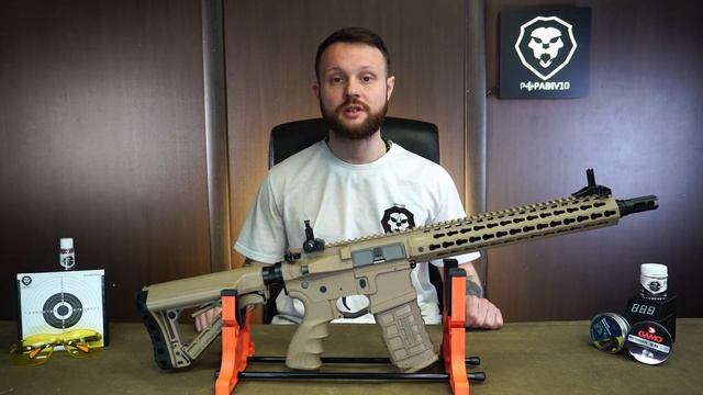Страйкбольный автомат G&G CM16 SRXL Desert (6 мм, M4A1) Видео Обзор