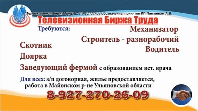 02 04 19 РАБОТА В УЛЬЯНОВСКЕ Телевизионная Биржа Труда 3