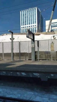 хорда Москва стройка дороги вдоль диаметра д2 съёмки из окна эллектрички