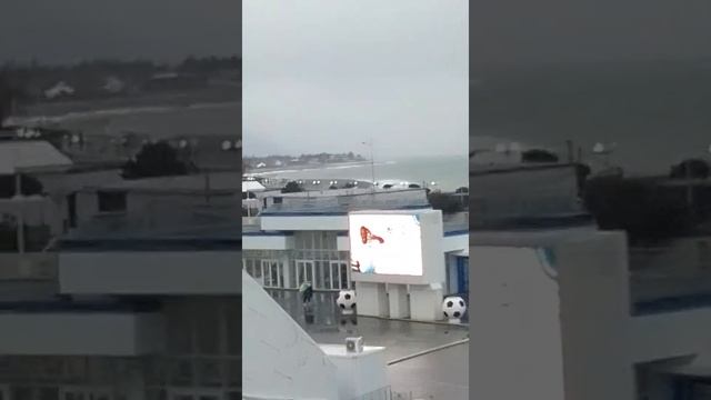 Вид на море со стадиона "Фишт"