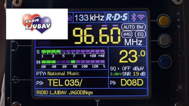 Radio Ljubav - Ягодина, Сербия 96.6 МГц 0,25 кВт