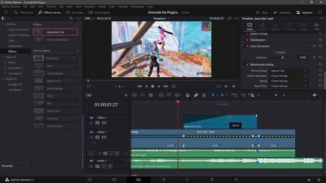 How To OVEREDIT In Davinci Resolve NO PLUGINS (FREE PRESETS)