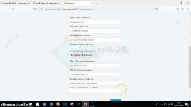 Cara Registrasi Akun E-RKAM Latihan Kemenag Untuk Kepala Madrasah Dan Bendahara
