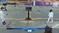 Первенство России по фехтованию среди юношей и девушек, ШЖЛ, Т8 Лозовская — Максимова