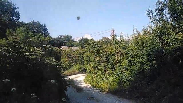 Дорога к участку и вид с горы Нексис