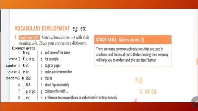 Headway/ Academic Skills/ L2/ Abbreviations