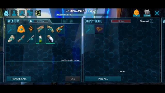 Ark Mobile Pteranodon And Direwolf Taming | Ancient Amber | Redwood Hardcore-Brutal | Ep - 22