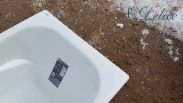Ванна чугунная Delice Malibu 180х80 с ручками Хром и антискользящим покрытием