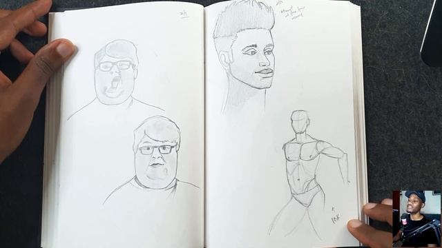 SKETCH BOOK TOUR - One Year of Drawing