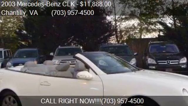 2003 Mercedes-Benz CLK CLK320 2dr Cabriolet for sale in Chan