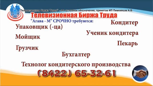 06 09 19 РАБОТА В УЛЬЯНОВСКЕ Телевизионная Биржа Труда 2