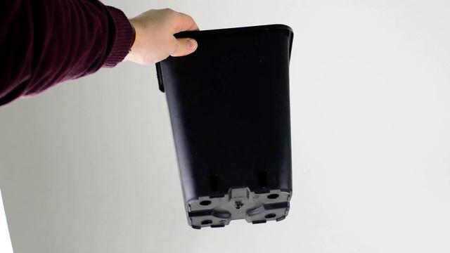 Горшок литьевой квадратный твердый высокий D18 cm H23 cm 6,5 L