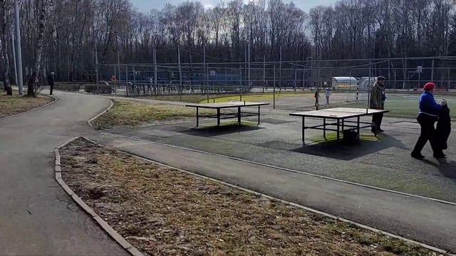 Настольный теннис. Парк в Туле.