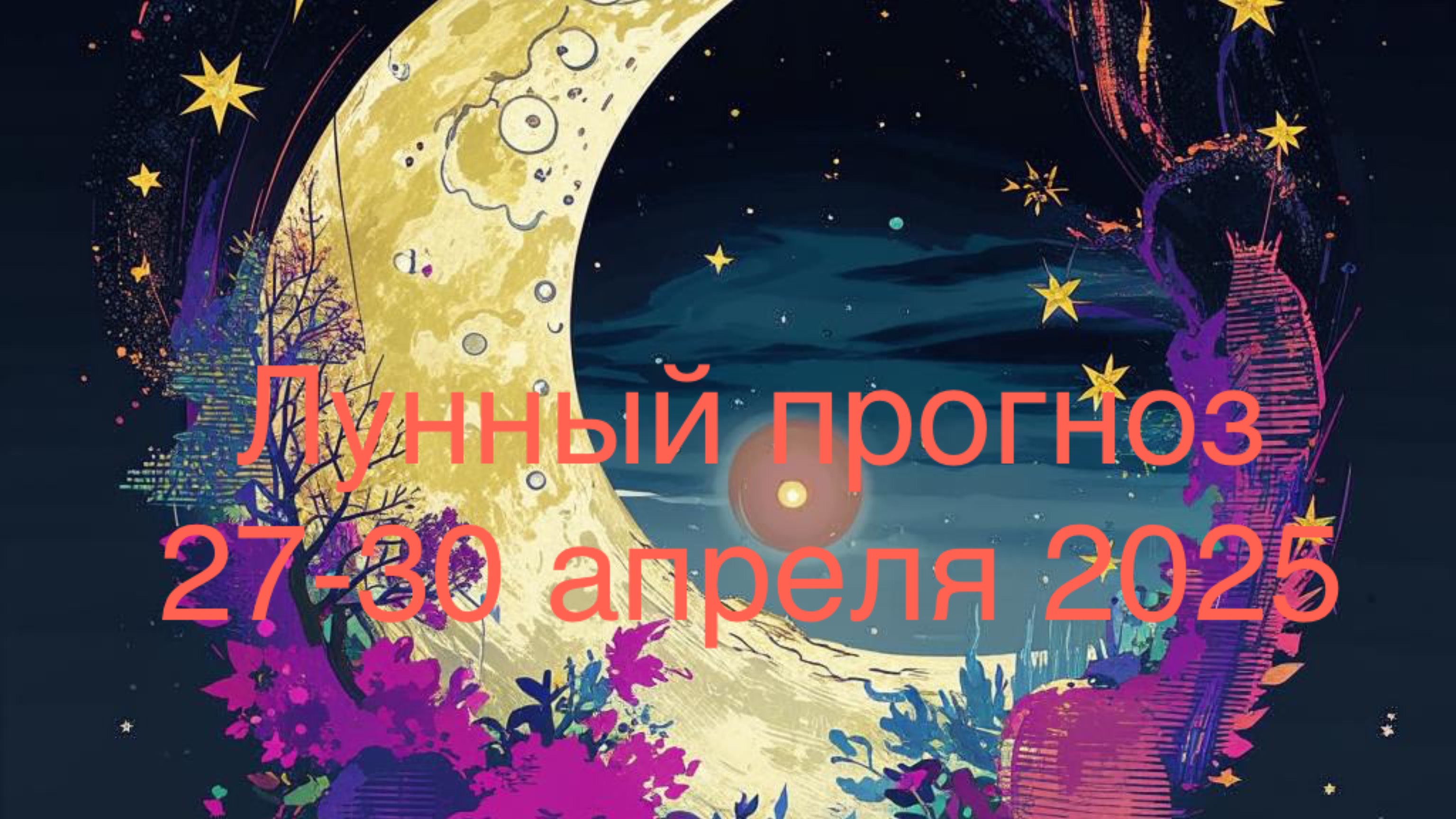 Лунный прогноз 27-30 апреля 2025.
