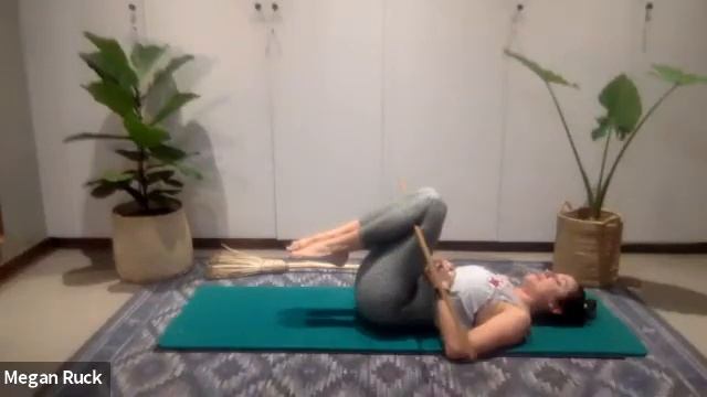 Pilates Intermediate workout || Grab a Broom to strengthen and balance with trainer Megan
