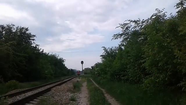 Тепловоз 2тэ116у-0229 на перегоне Палагиада-Ставрополь и приветливая бригада