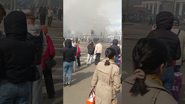 горит маршрутка Питер