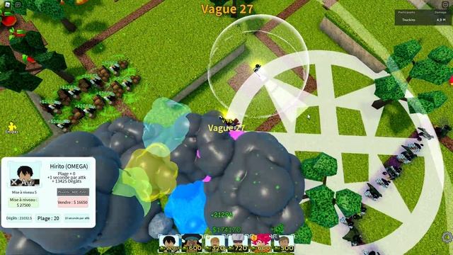 Roblox : All Star Tower Defense - Test du Nouveau Kirito 6 étoiles