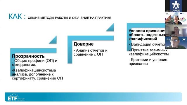 Q4M (Квалификации для Средиземноморья) – общие профессиональные профили, Паскуалино Маре, ЕФО
