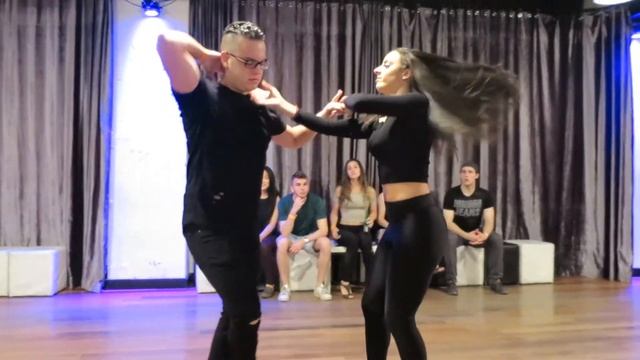 Adriano & Samantha (Salsa On 2 Demo) at the Bachata Invasion Social on May 27th 2017