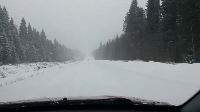 Зимняя дорога в Серебрянку