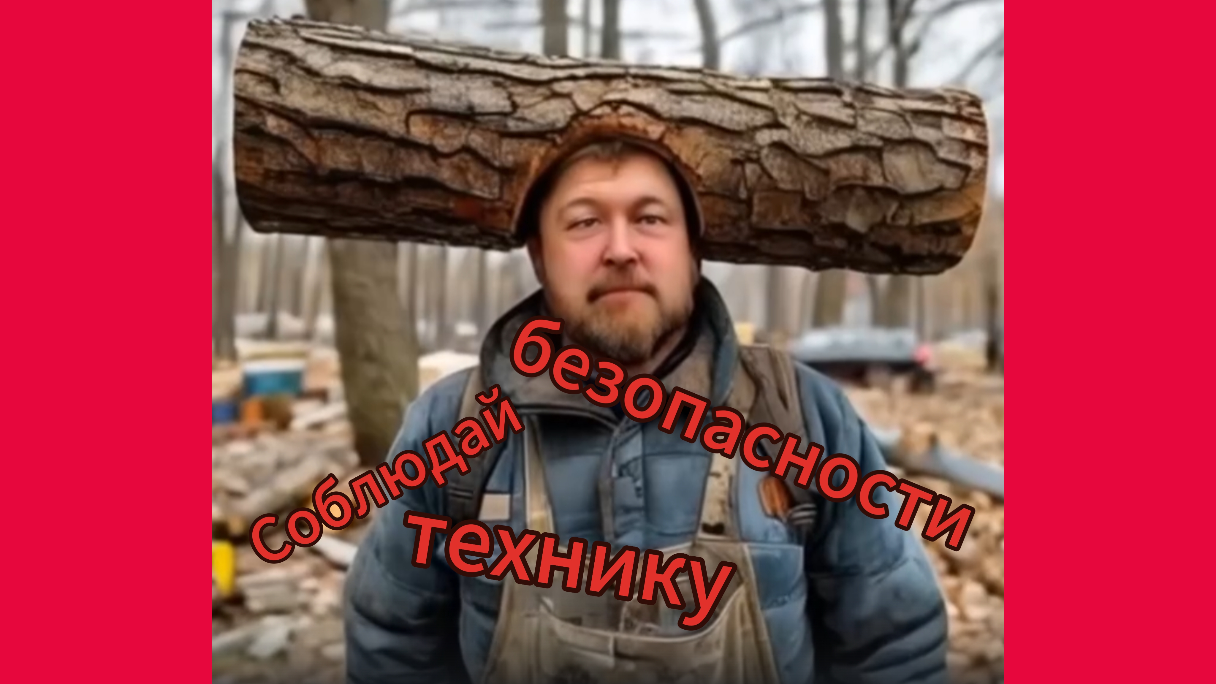 Результат неправильной колки дров The result of incorrectly chopping wood