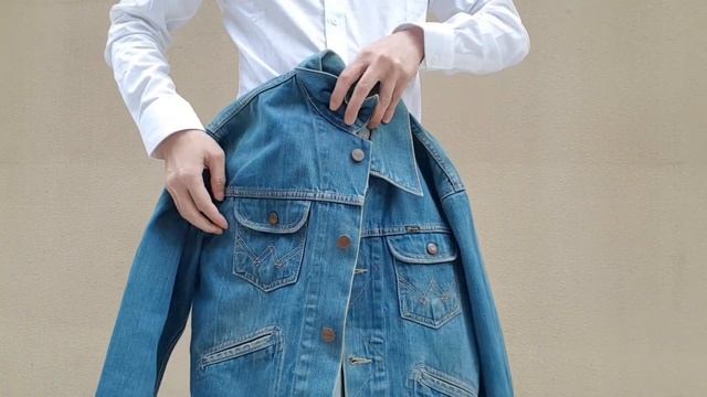 WRANGLER DENIM JACKET AND WHITE SHIRTS