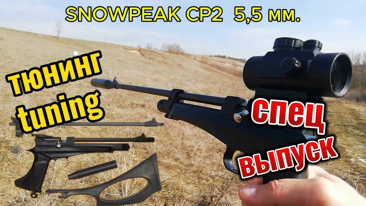 Стрельба из пневматики SNOWPEAK 5.5 мм
