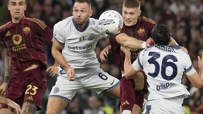 Интер Милан - Рома обзор матча смотреть онлайн видео голы Италия серия А 27.04.2025