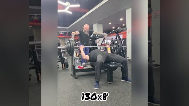 Жим лёжа. Тюшкевич Артём. 130 кг.