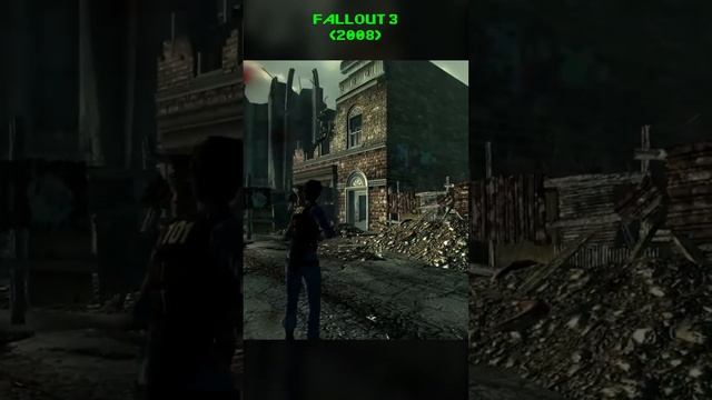 Fallout - Эволюция Графики за 60 Секунд #fallout #fallout2 #fallout3 #falloutnewvegas #fallout4
