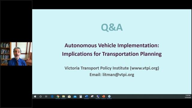 Autonomous Vehicle Implementation Implications for Transportation Planning