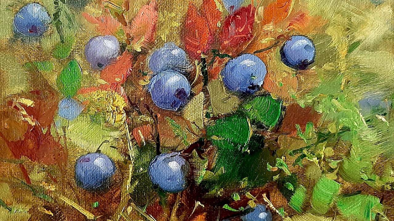 Черника.Художник Вугар Мамедов