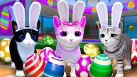 КИСИКИ СОБРАЛИ ВСЕ ЯЙЦА И СТАЛИ ЗАЙКАМИ! Roblox Kitten Game