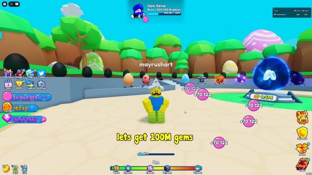 I Hatched Bunny Egg For 75 Hours And Got These In  Babble Gum Simulator INFINITE!