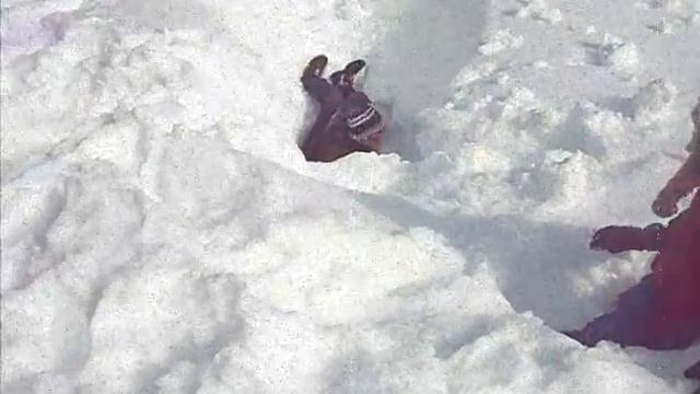 Забавы на снегу - старое кино