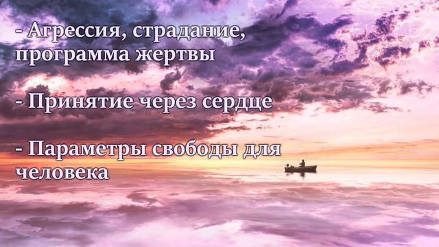 Агрессия, страдание, программа жертвы, принятие и параметры свободы