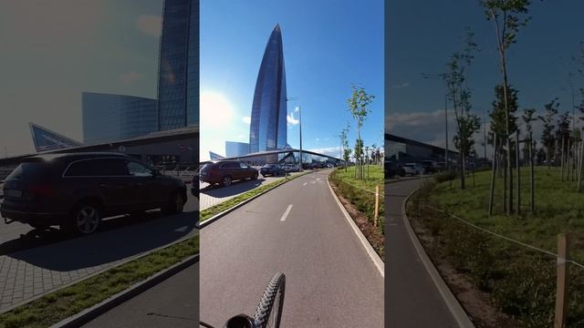Велопргулка по парку Лахта центр