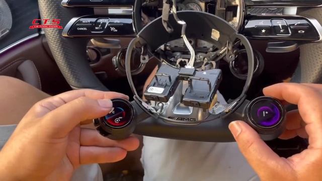OLED Sport button update for Benz 2021 2022 E CLS GT Steering Wheel
