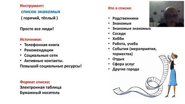 Работа с теплым рынком.