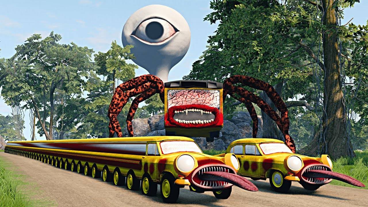 МОНСТРЫ ПРОТИВ МАШИНОК: Битва в городе-призраке! 👻🚗