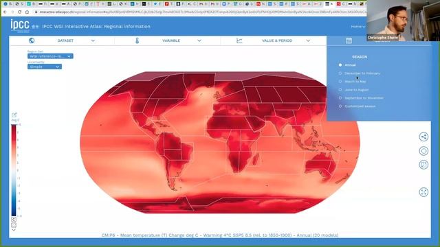 Christophe Sturm shows us how to use the IPCC interactive map