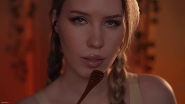 🥵АСМР СОБЛАЗНЯЮ ТЕБЯ МЕДОВОЙ ЛОЖКОЙ🥄🍯