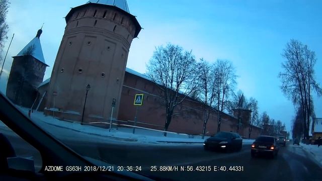 Суздаль обзор... Регистратор. Прокатился по городу. 2019