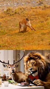 Lion Hunts a Deer – Raw Nature! 🦁🌿🦌