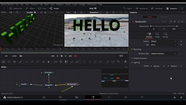 How To Add 3D Text In Davinci Resolve 17